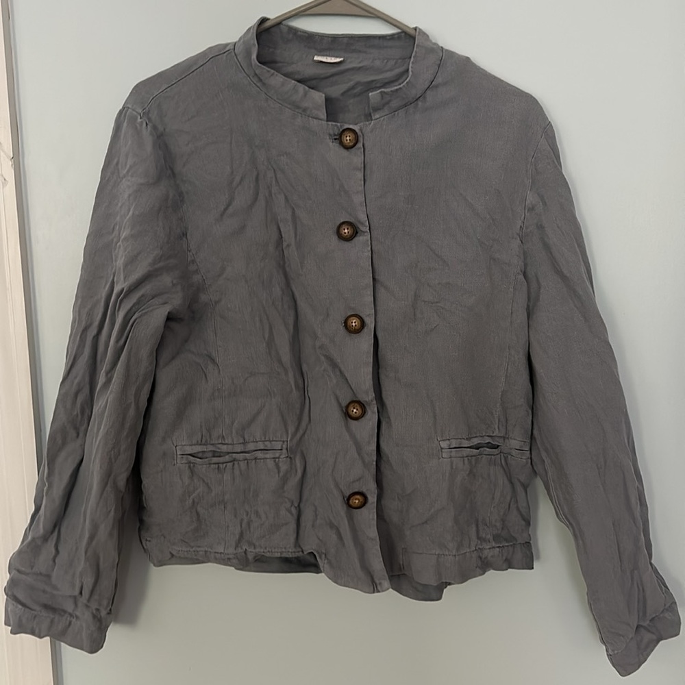 Poetry Short Linen Blazer